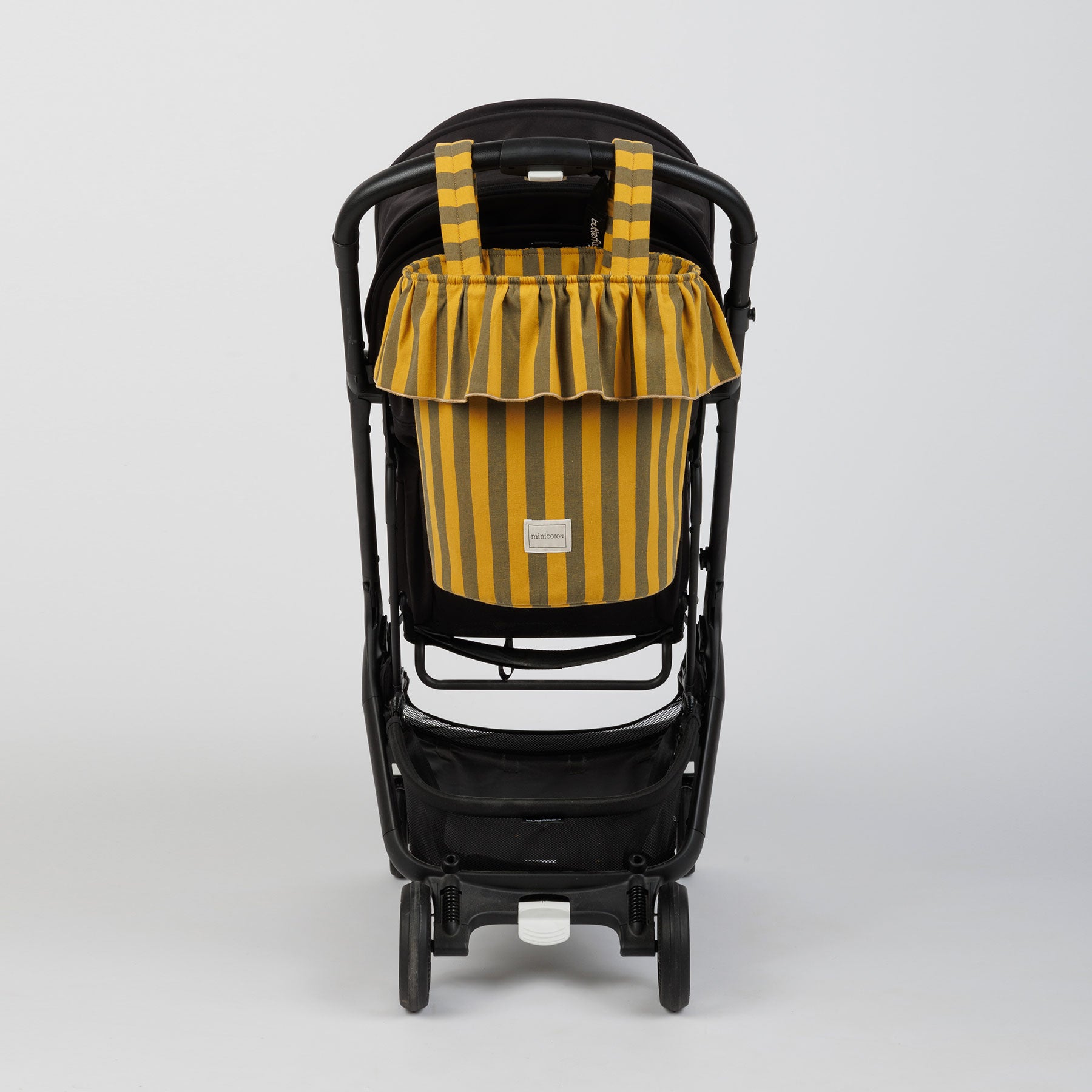 Basket Rayas - Olive + Gold - Minicoton