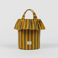 Basket Rayas - Olive + Gold - Minicoton
