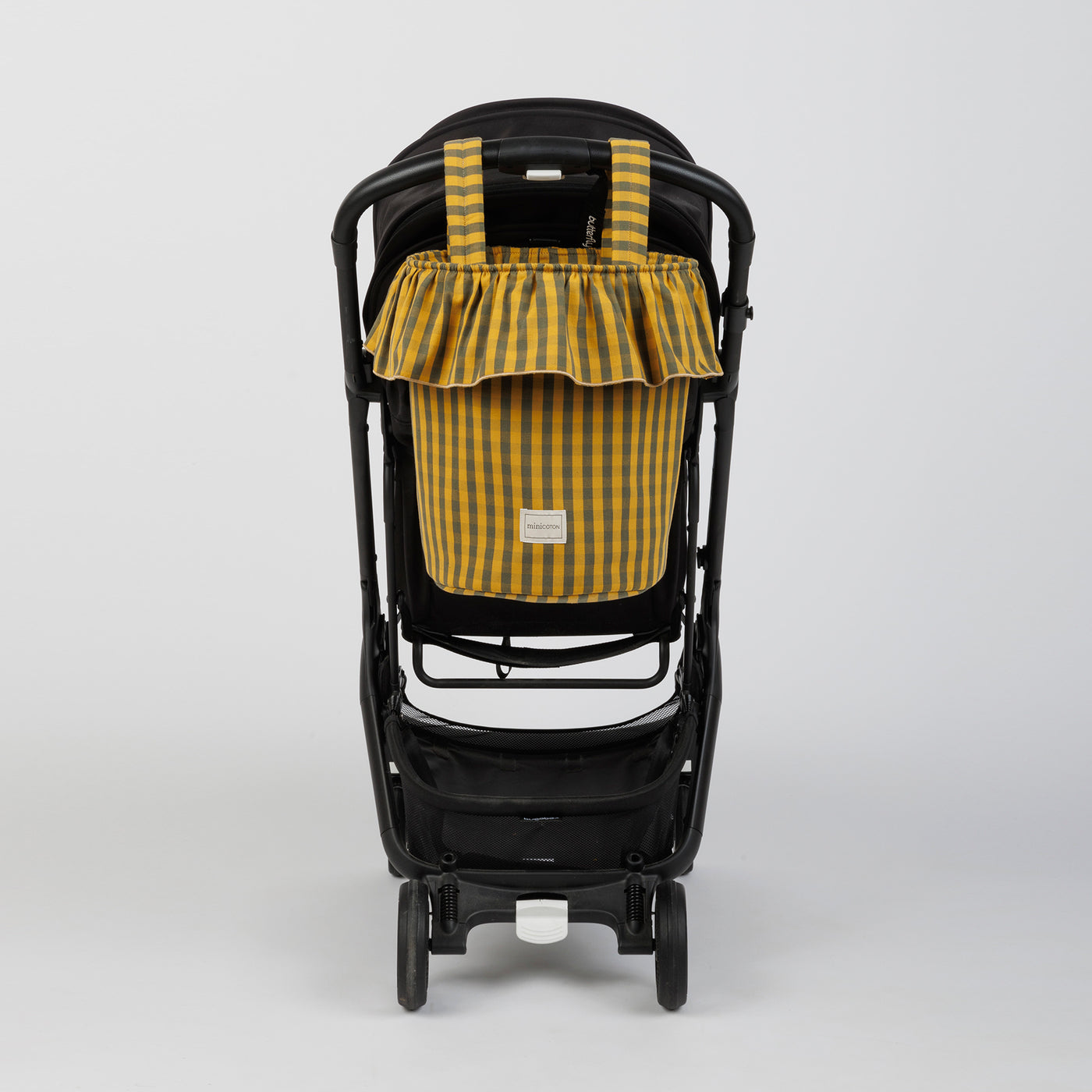 Basket Vichy - Olive + Gold - Minicoton