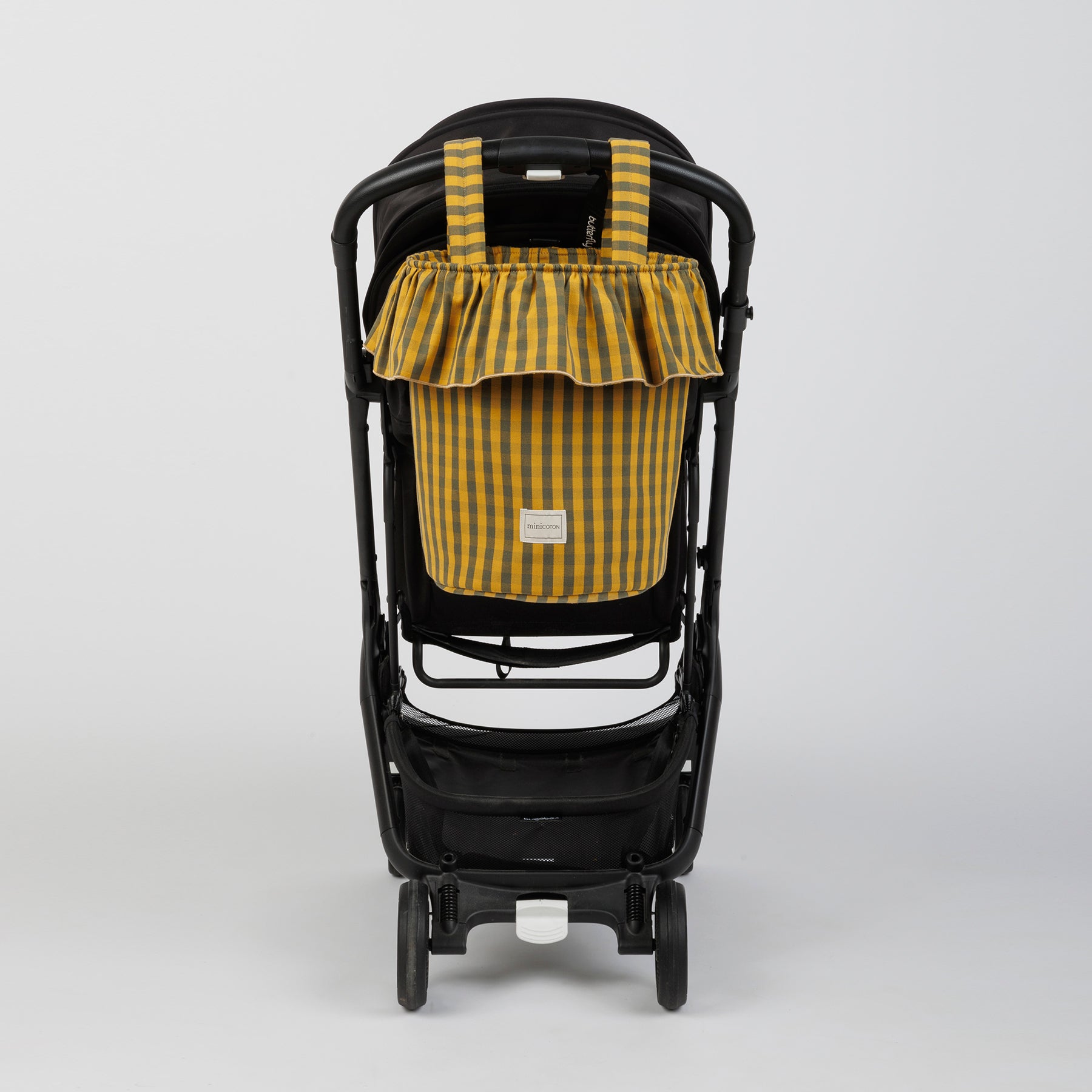 Basket Vichy - Olive + Gold - Minicoton