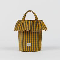 Basket Vichy - Olive + Gold - Minicoton