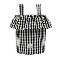 Basket Vichy - Black + White - Minicoton