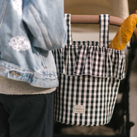 Basket Vichy - Black + White - Minicoton