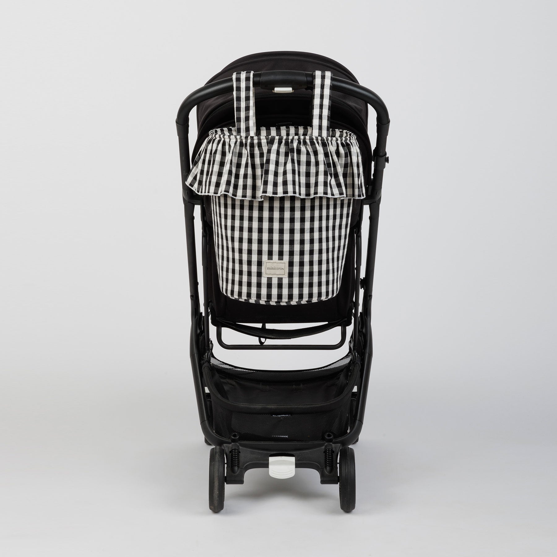 Basket Vichy - Black + White - Minicoton