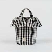 Basket Vichy - Black + White - Minicoton