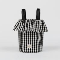 Basket Vichy - Black + White - Minicoton