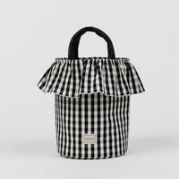 Basket Vichy - Black + White - Minicoton