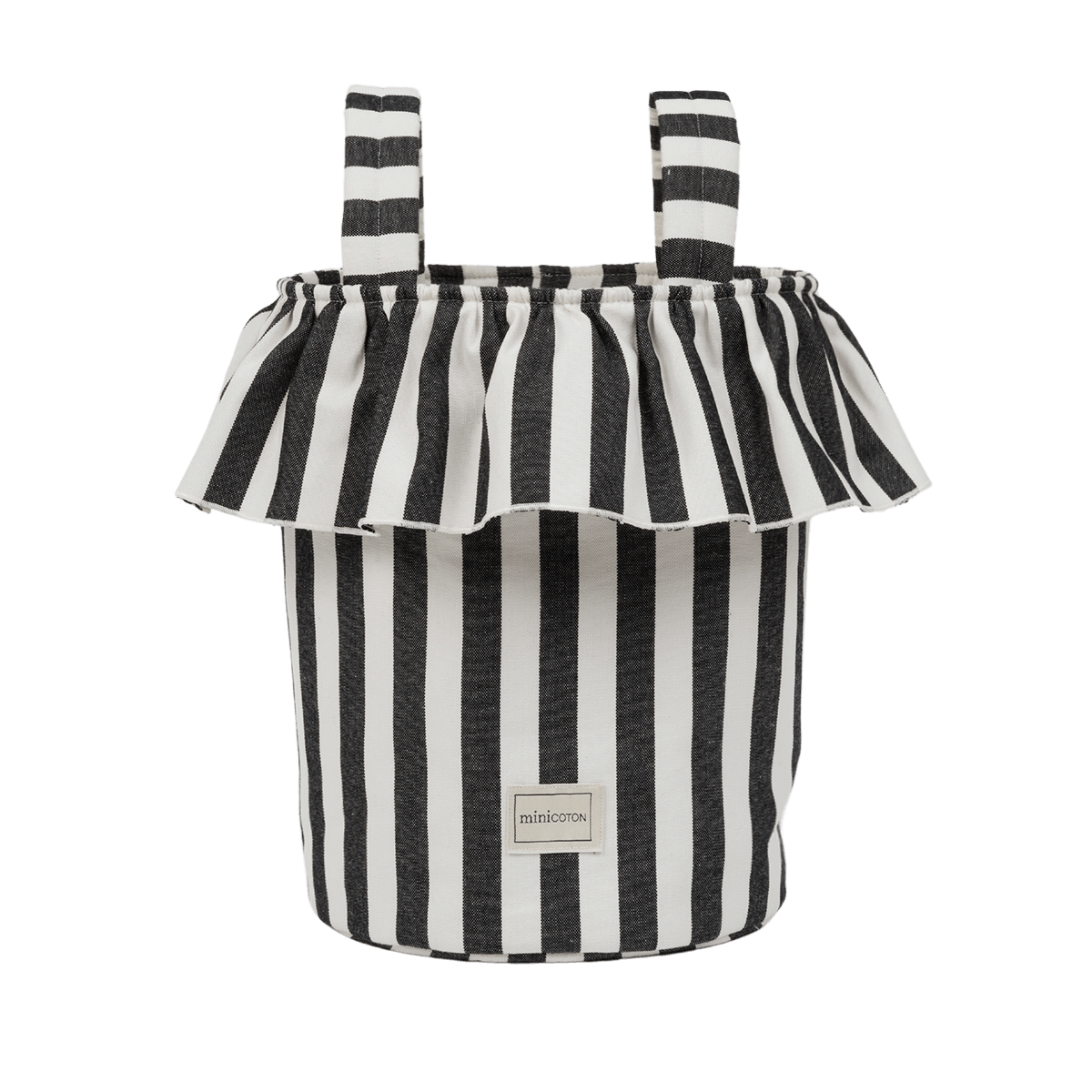 Basket Rayas - Black + White - Minicoton