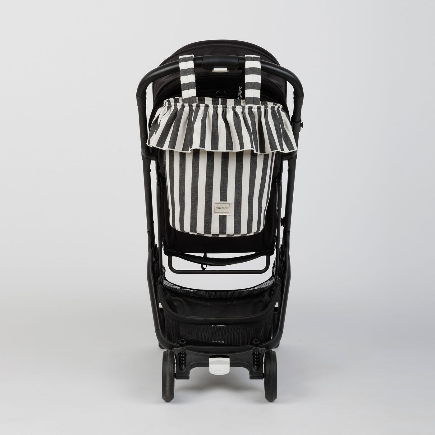 Basket Rayas - Black + White - Minicoton