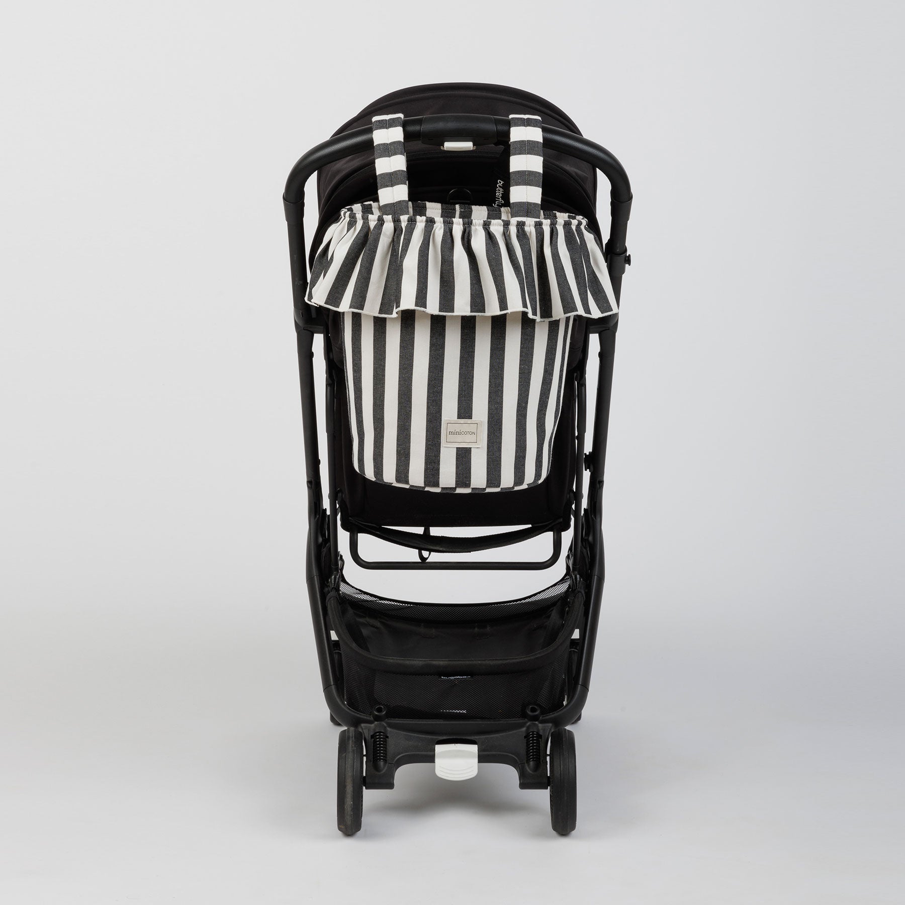 Basket Rayas - Black + White - Minicoton