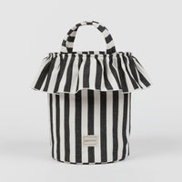 Basket Rayas - Black + White - Minicoton