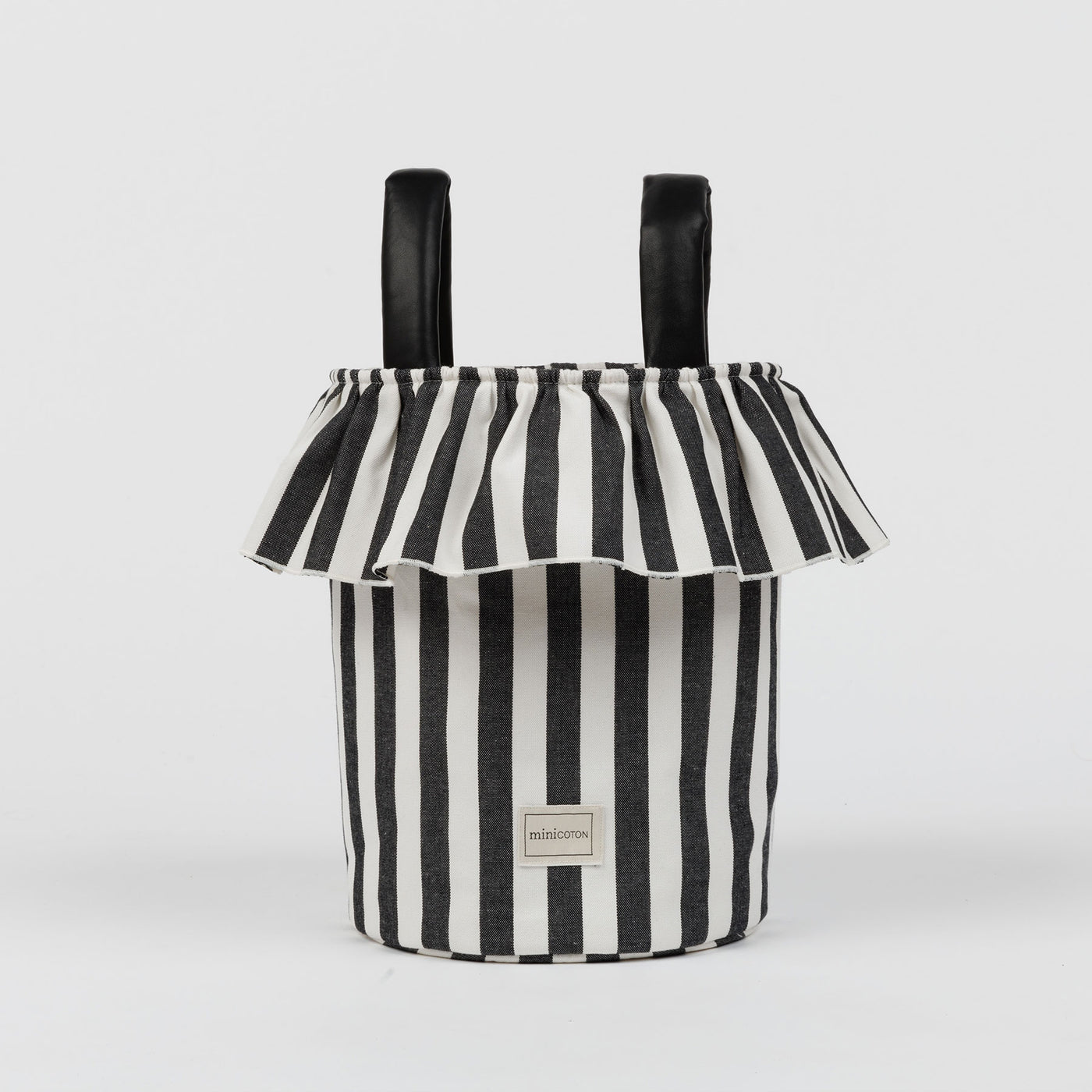 Basket Rayas - Black + White - Minicoton