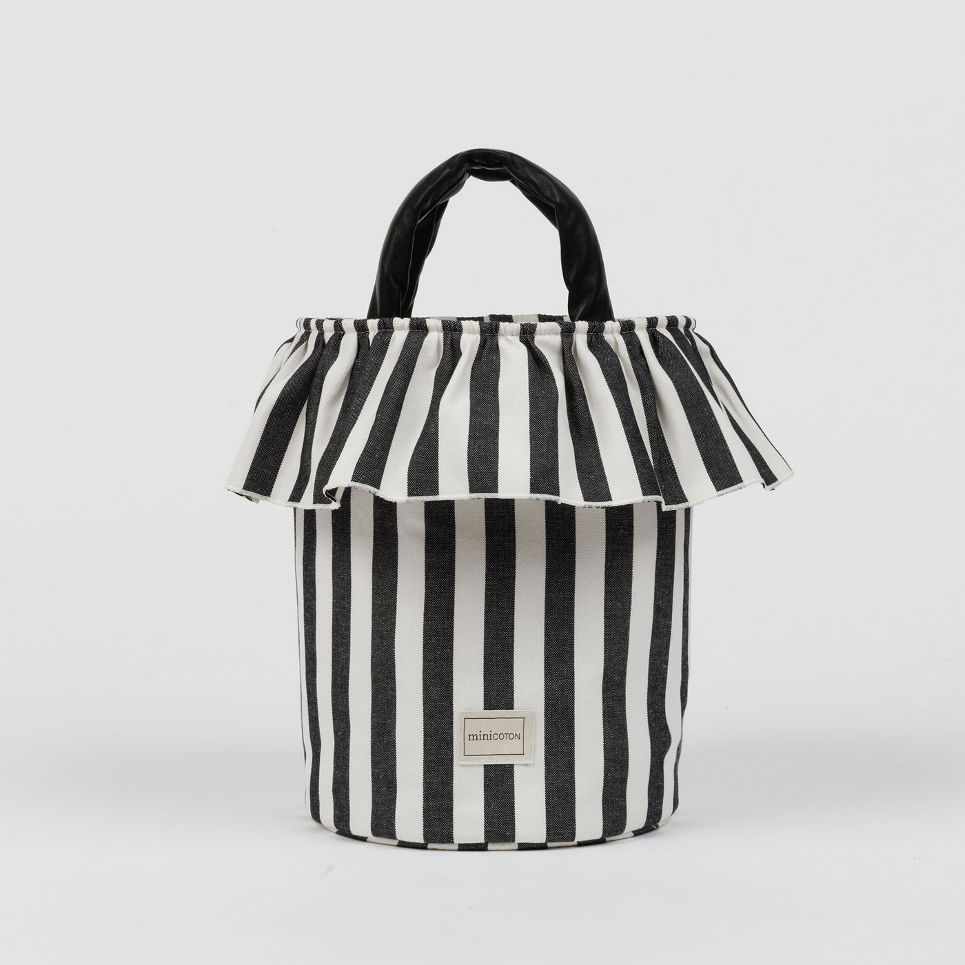 Basket Rayas - Black + White - Minicoton