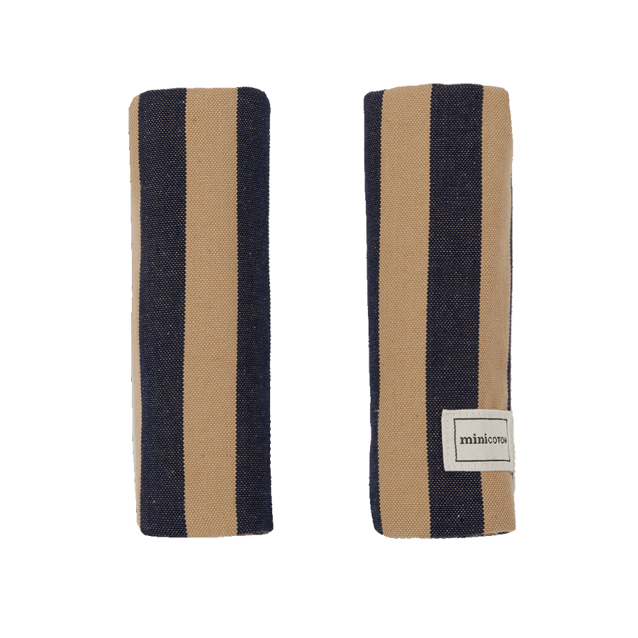 Protector Tirantes Navy + Caramel - Minicoton