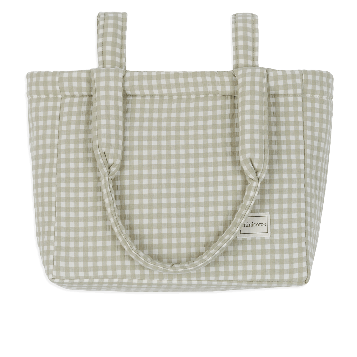 Bolsa Handle Vichy Musgo - Minicoton