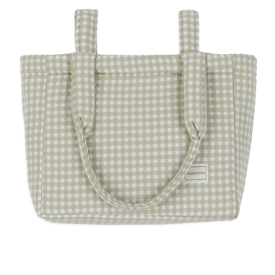 Bolsa Handle Vichy Musgo - Minicoton