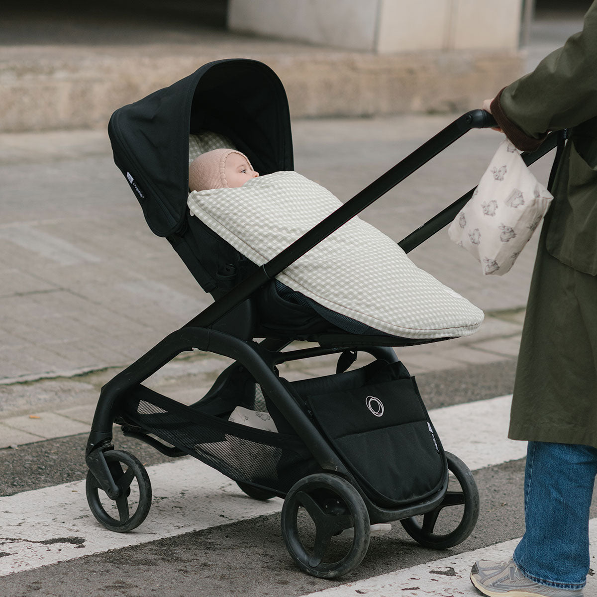 SACO SILLA Vichy Musgo - Minicoton