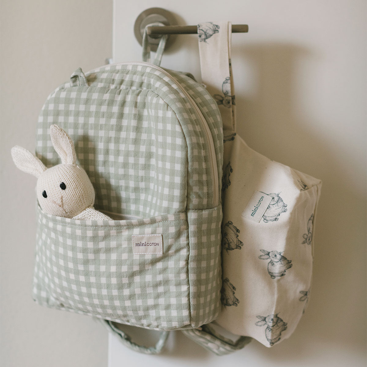 Mochila Vichy Musgo - Minicoton