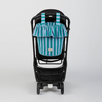 Basket Rayas - Green + Sky Blue - Minicoton