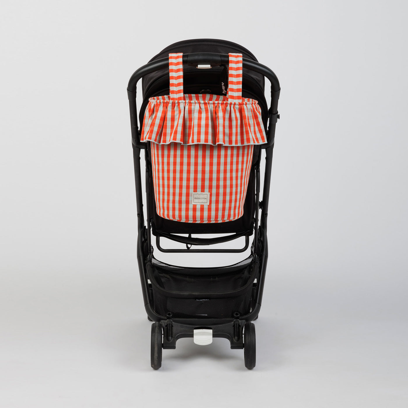Basket Vichy - Coral + Aqua - Minicoton