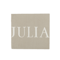 Manta Nombre Beige - Personalized - Minicoton
