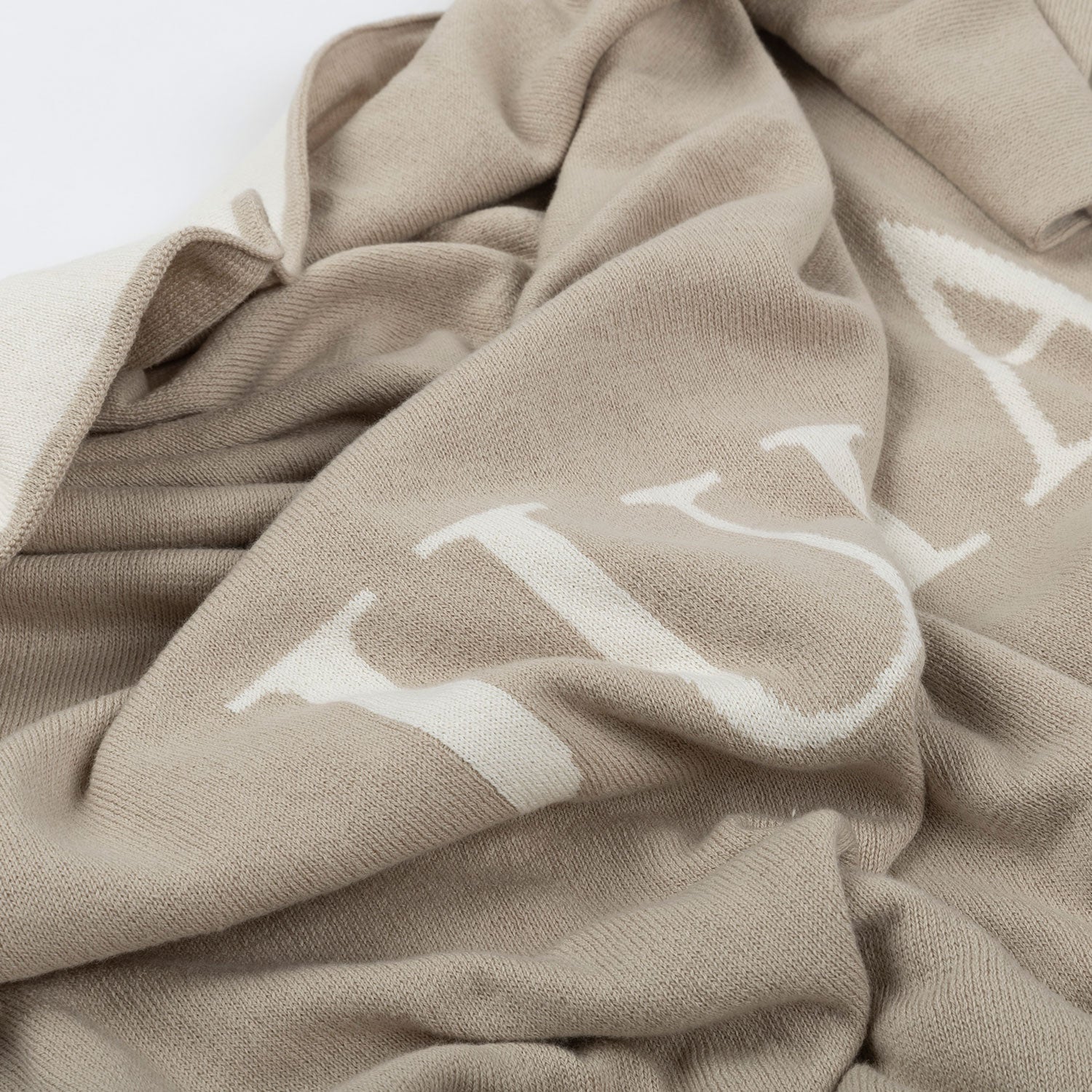 Manta Nombre Beige - Personalized - Minicoton