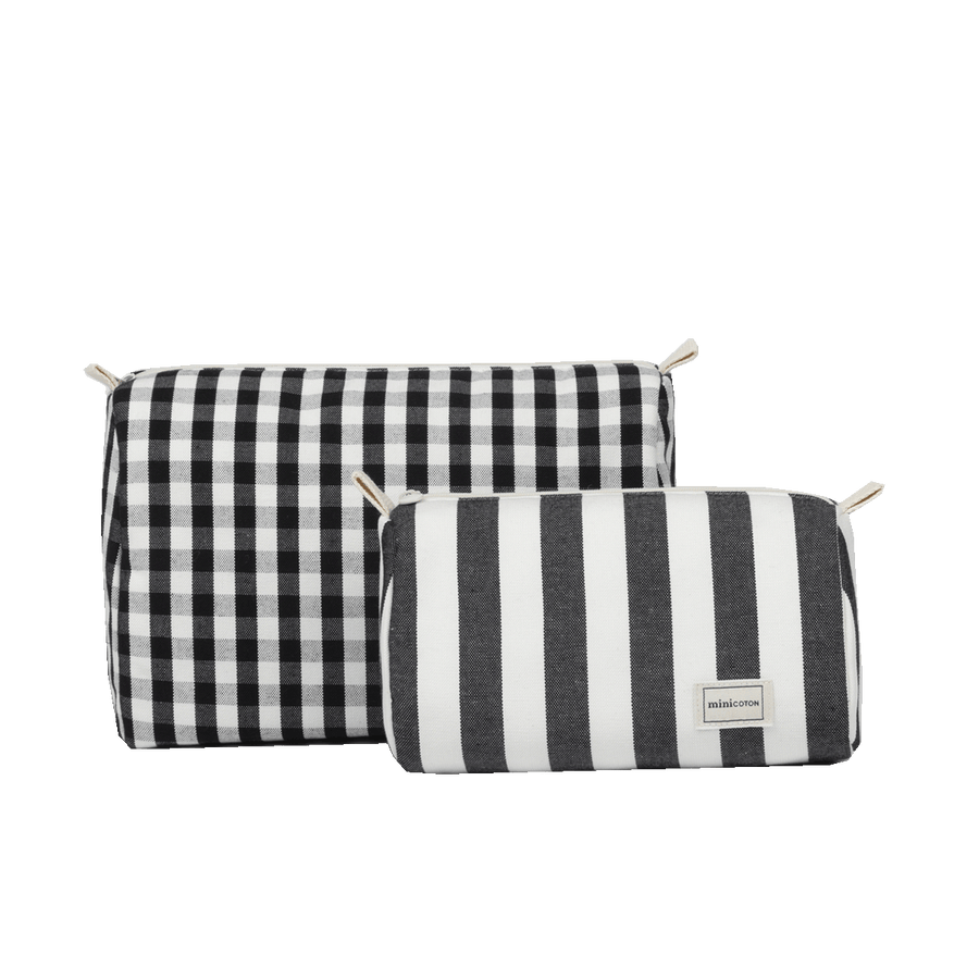 Set Neceser - Black + White - Minicoton
