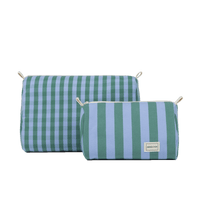 Set Neceser - Green + Sky Blue - Minicoton