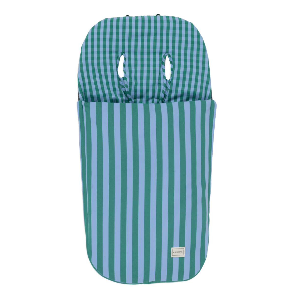 Saco Silla - Green + Sky Blue - Minicoton