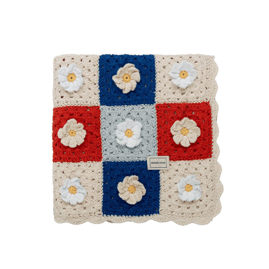 Manta Crochet Camomile - Minicoton