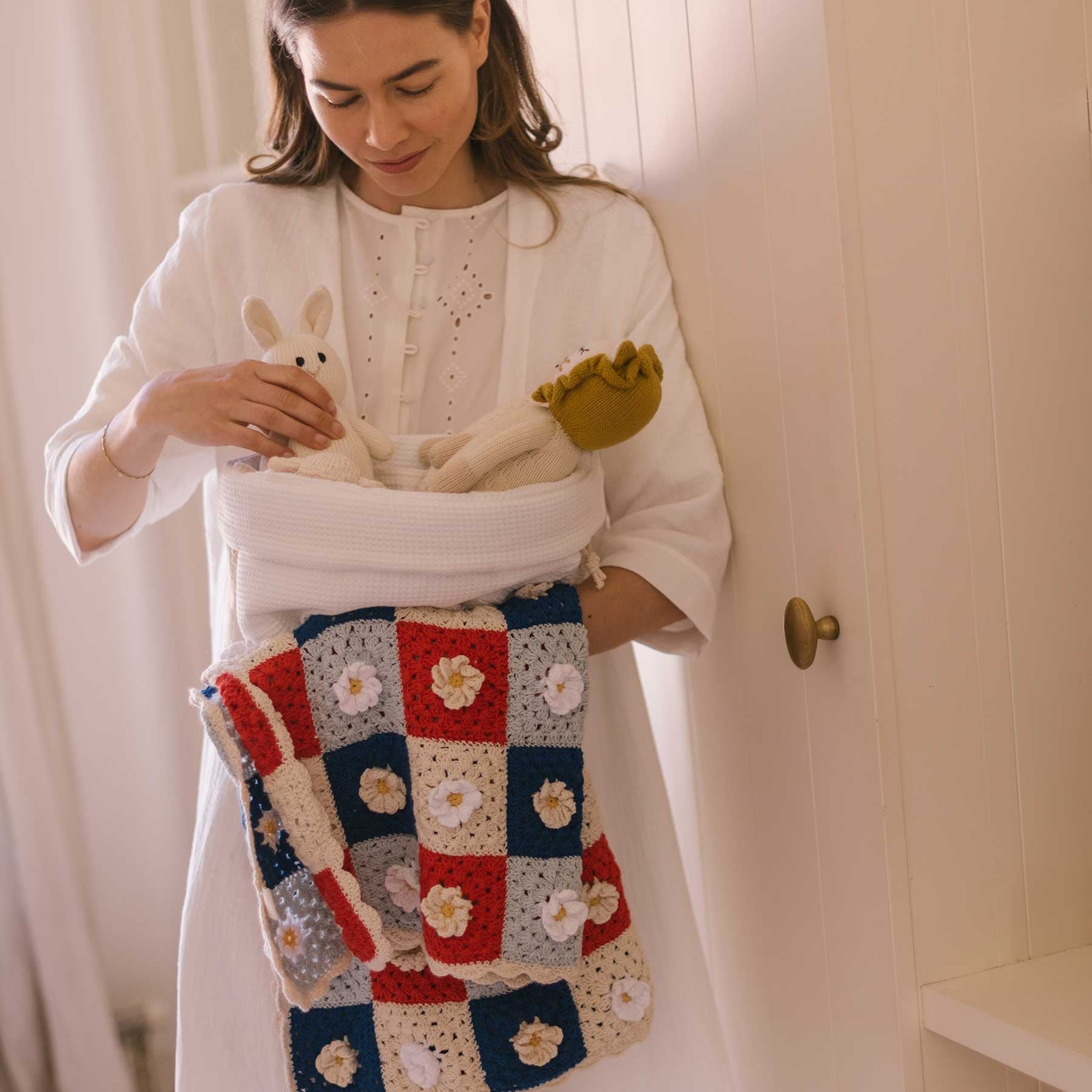Manta Crochet Camomile - Minicoton