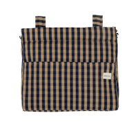 Bolsa Icon - Navy + Caramel - Minicoton