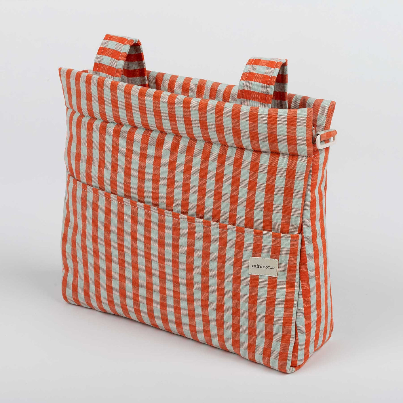 Bolsa Icon - Coral + Aqua - Minicoton
