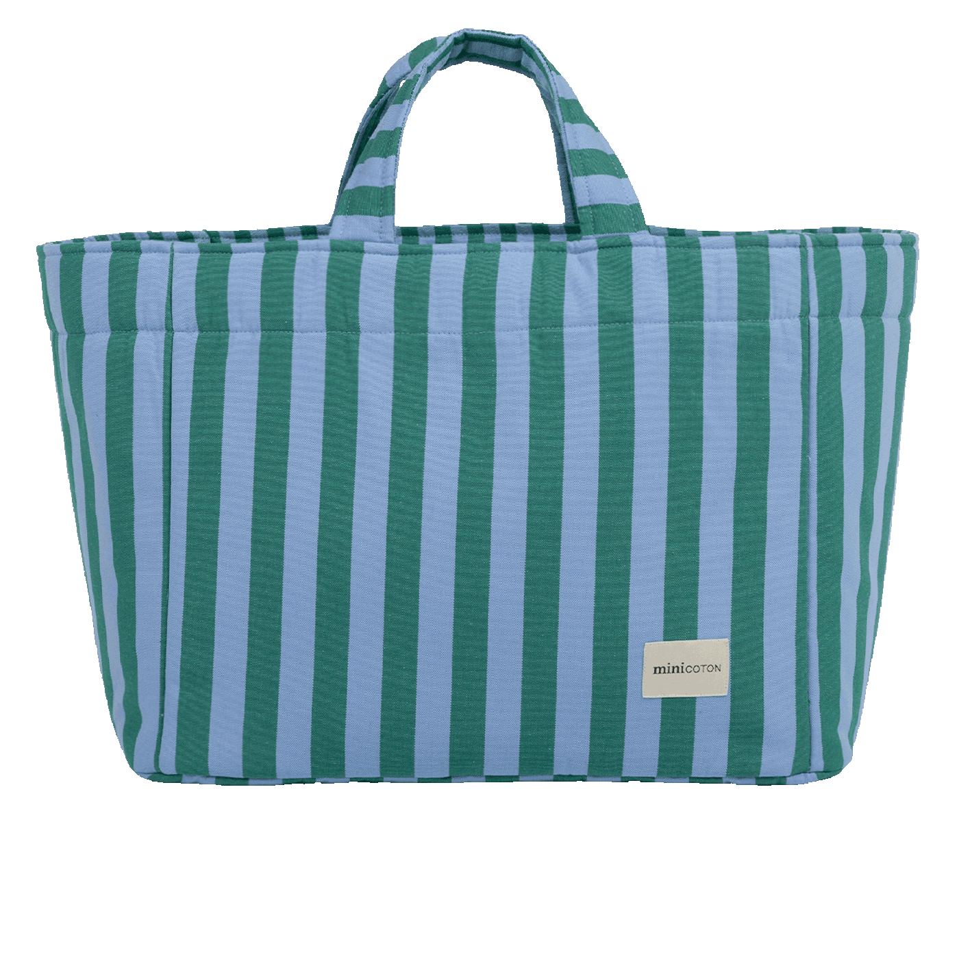 Big Bag - Green + Sky Blue - Minicoton