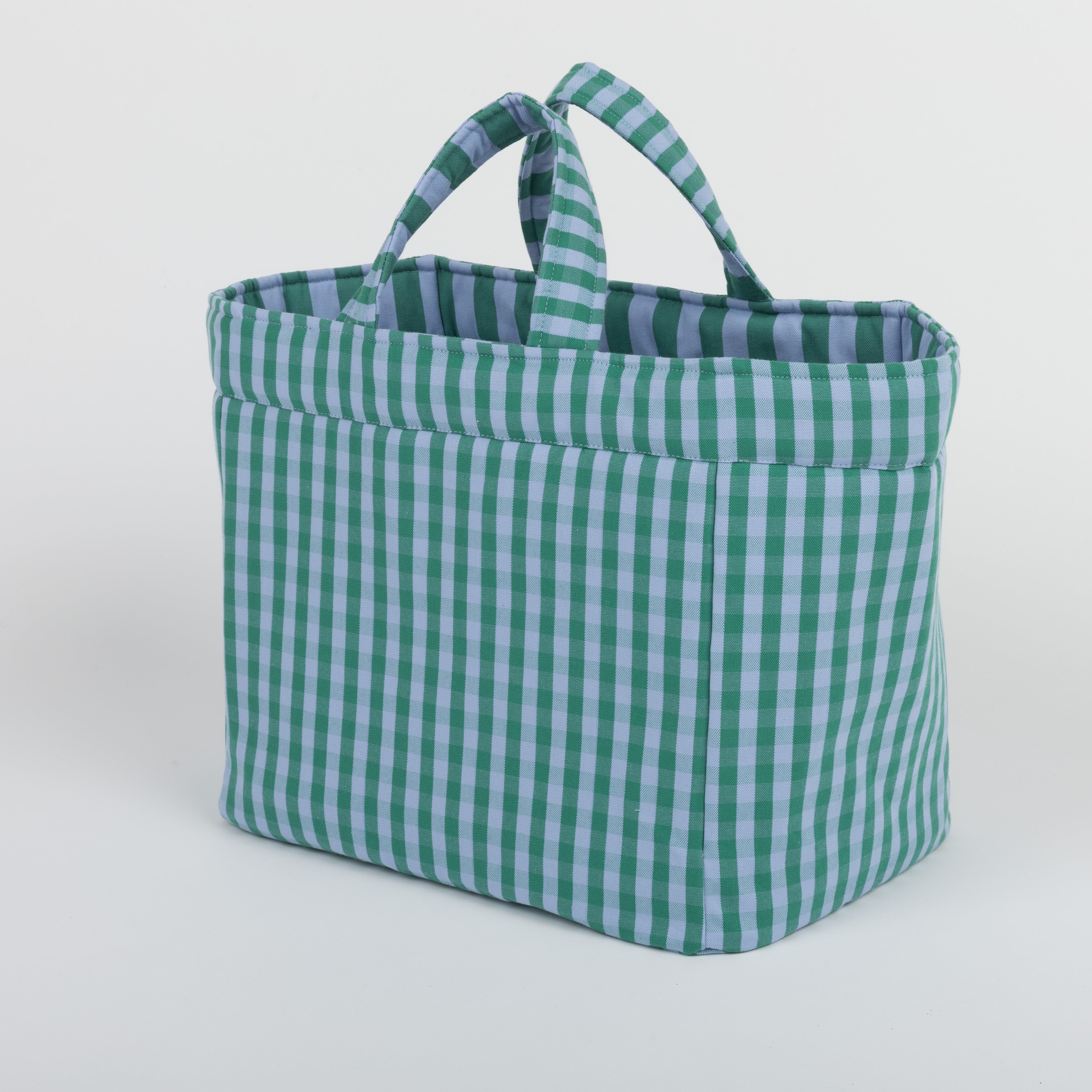 Big Bag - Green + Sky Blue - Minicoton