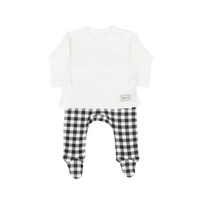 Polaina Vichy Negro - Minicoton