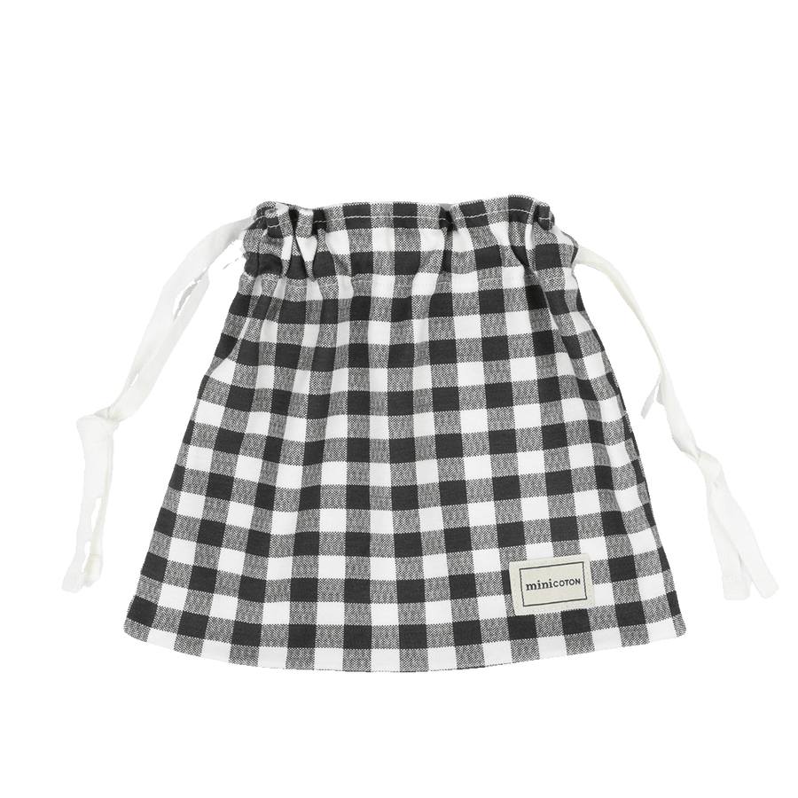 Bolsa Muda Vichy Negro - Minicoton
