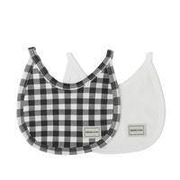 Pack Baberos Vichy Negro - Minicoton
