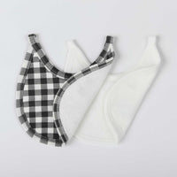 Pack Baberos Vichy Negro - Minicoton