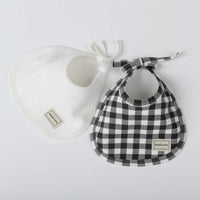 Pack Baberos Vichy Negro - Minicoton
