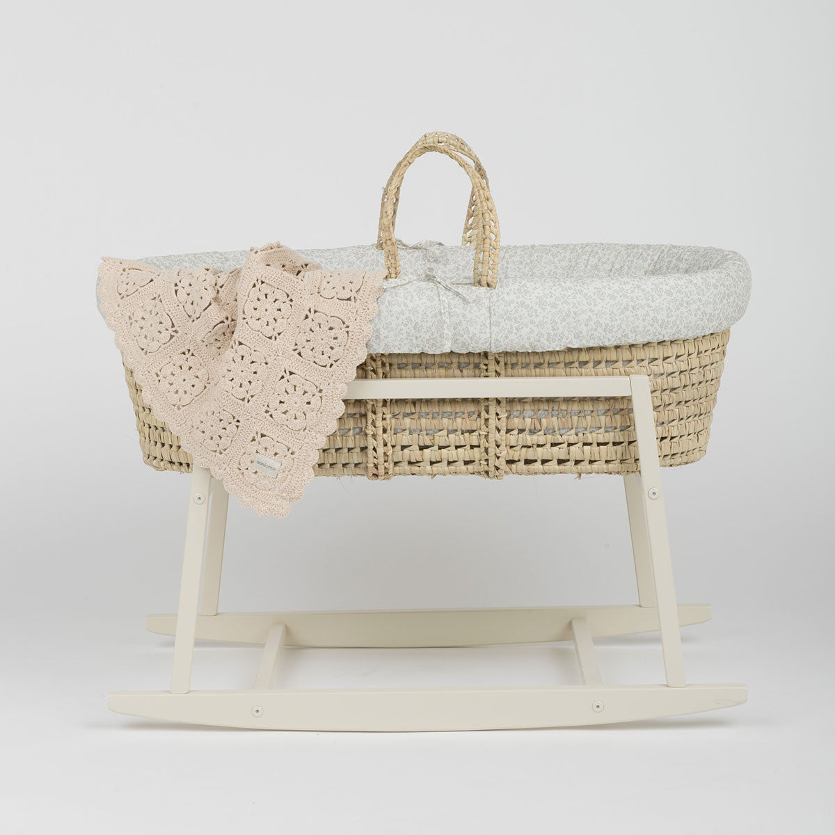 Manta Crochet Rosa - Minicoton