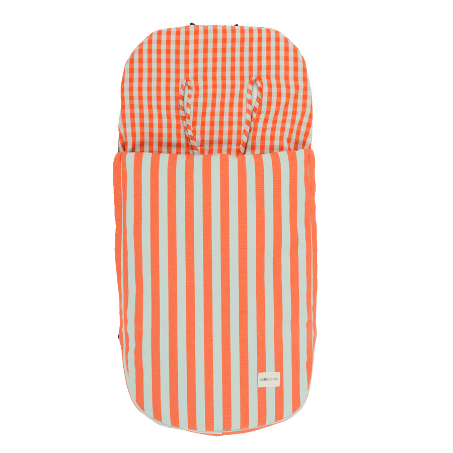 Saco Silla - Coral + Aqua - Minicoton