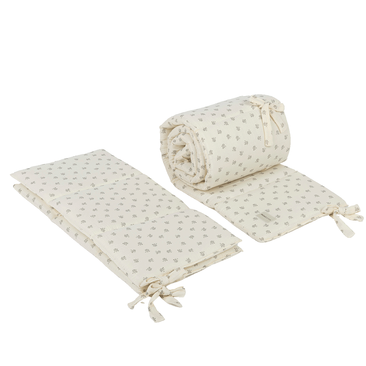 stokke crib bedding Stokke Blossom Blue Protector · Minicoton