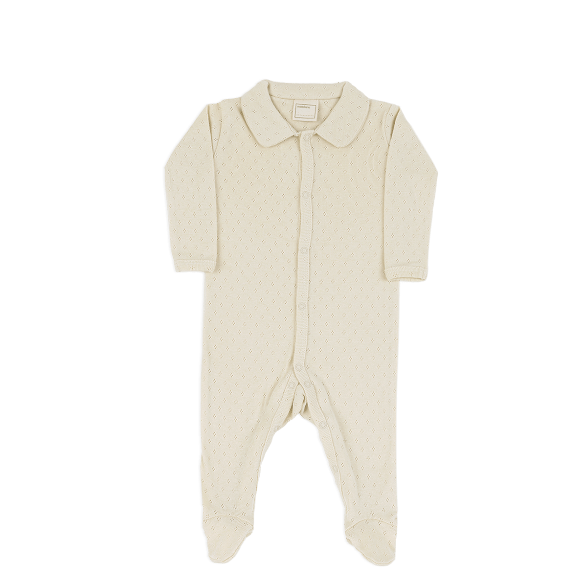 Jumpsuit Cuello Holey Crudo - Minicoton