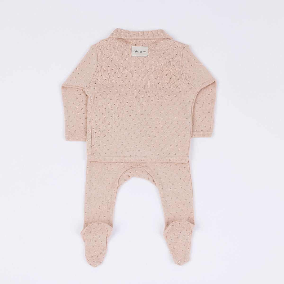 Set Welcome Cuello Holey Rosa - Minicoton