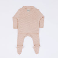 Set Welcome Cuello Holey Rosa - Minicoton