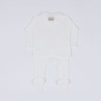 Set Welcome Cuello Holey Blanco - Minicoton