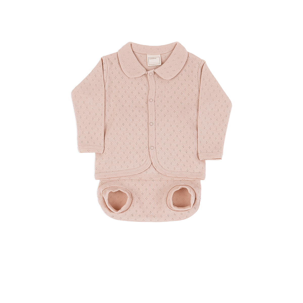 Set Welcome/Culote Cuello Holey Rosa - Minicoton