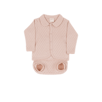Set Welcome/Culote Cuello Holey Rosa - Minicoton