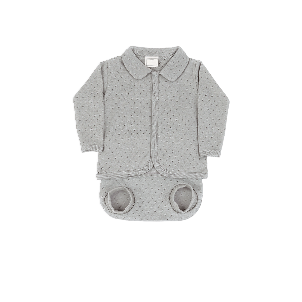 Set Welcome/Culote Cuello Holey Nube - Minicoton